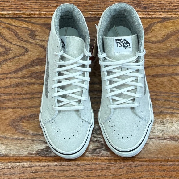 Vans‎ Sk8 Hi Slim Vintage Suede True White Shoes - Picture 4 of 9